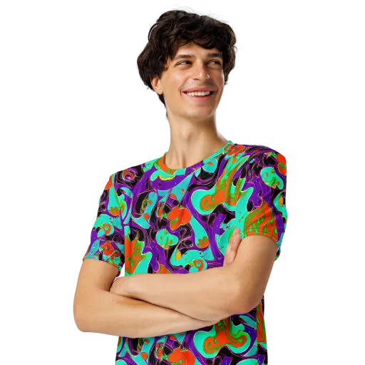 Molten Playroom on a Men's Crew Neck T-Shirt