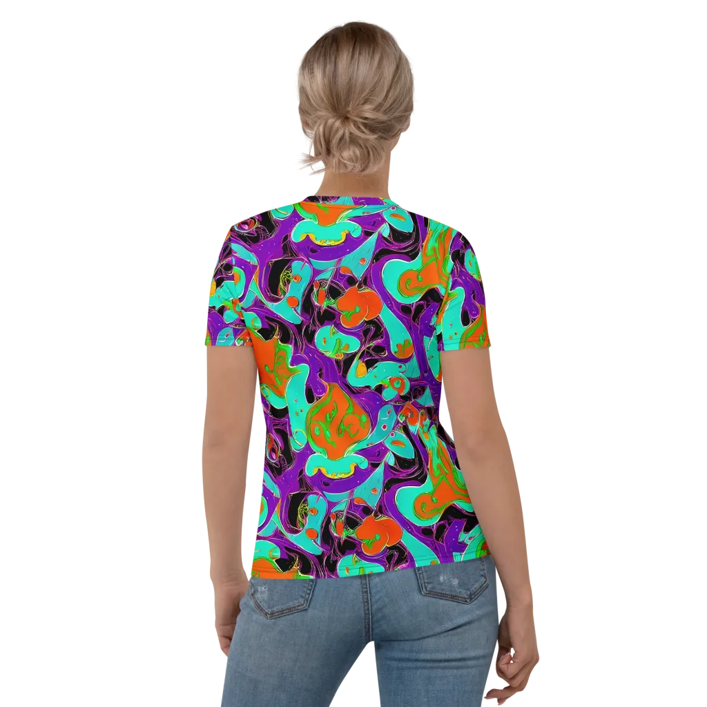 Molten Playroom on Women's Crew Neck T-Shirt — Back