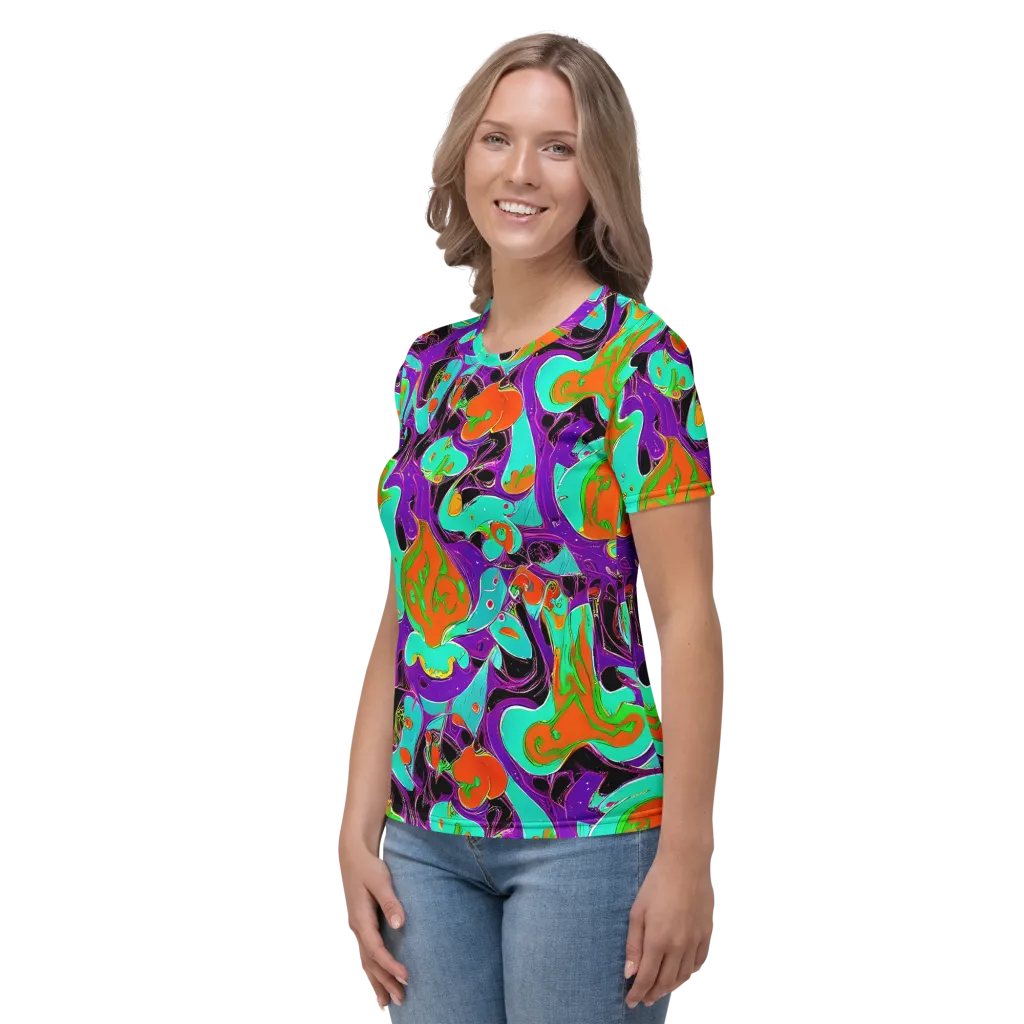 Molten Playroom on Women's Crew Neck T-Shirt — Left