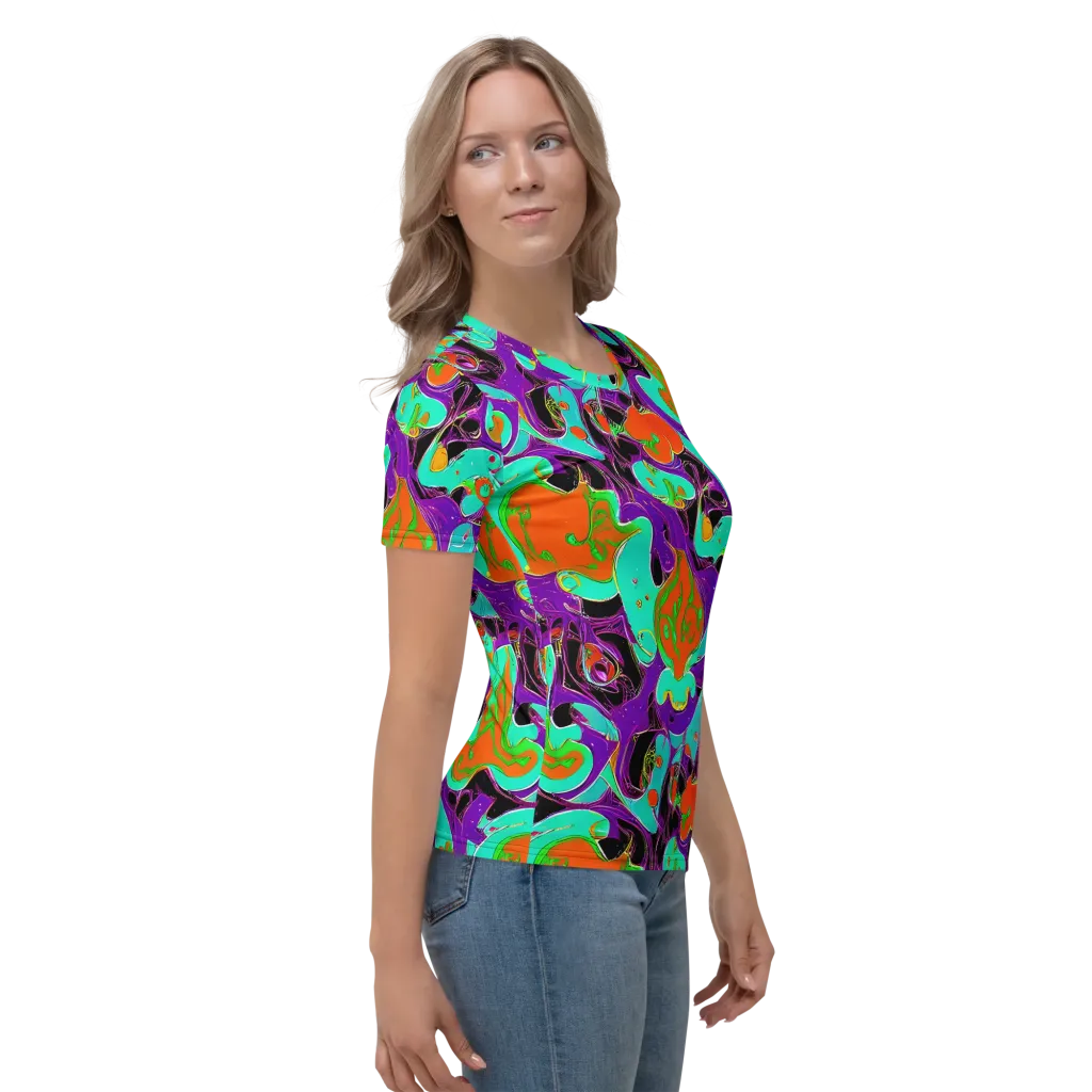 Molten Playroom on Women's Crew Neck T-Shirt — Right