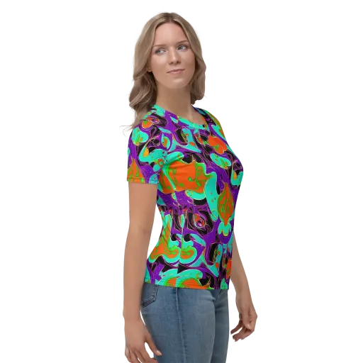 Molten Playroom on a Women's Crew Neck T-Shirt