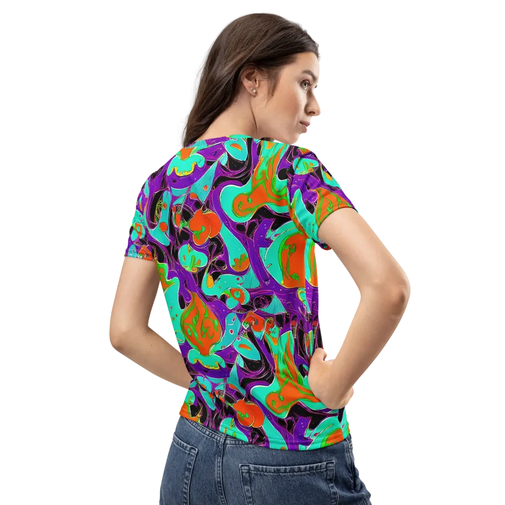 Molten Playroom on Women's Crew Neck T-Shirt — Back