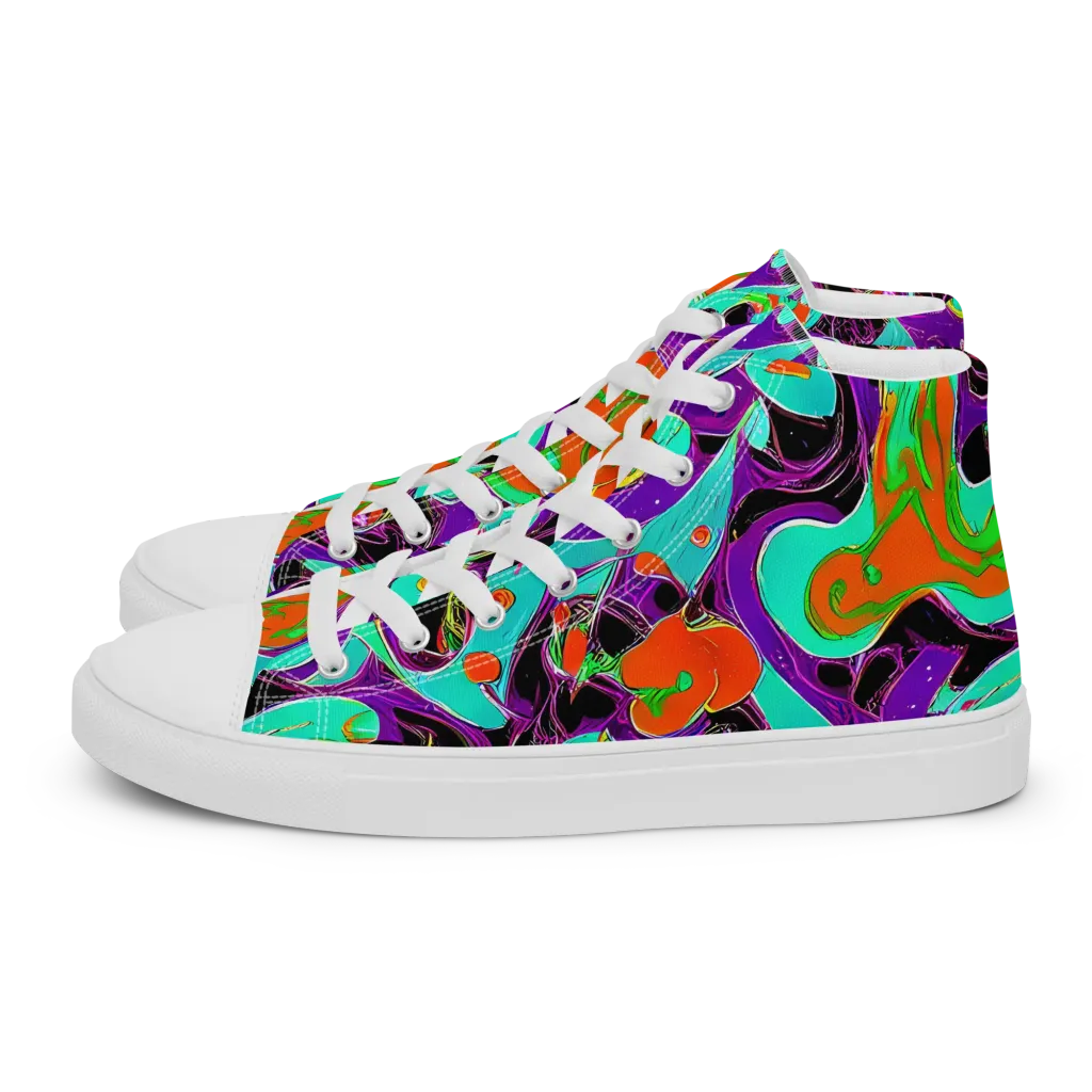 Molten Playroom on Women's High Top Canvas Shoes — Left