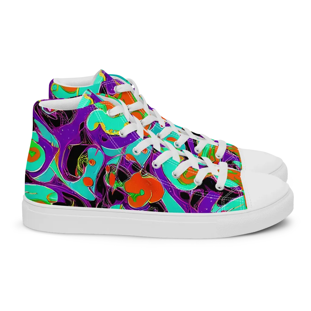 Molten Playroom on Women's High Top Canvas Shoes — Right