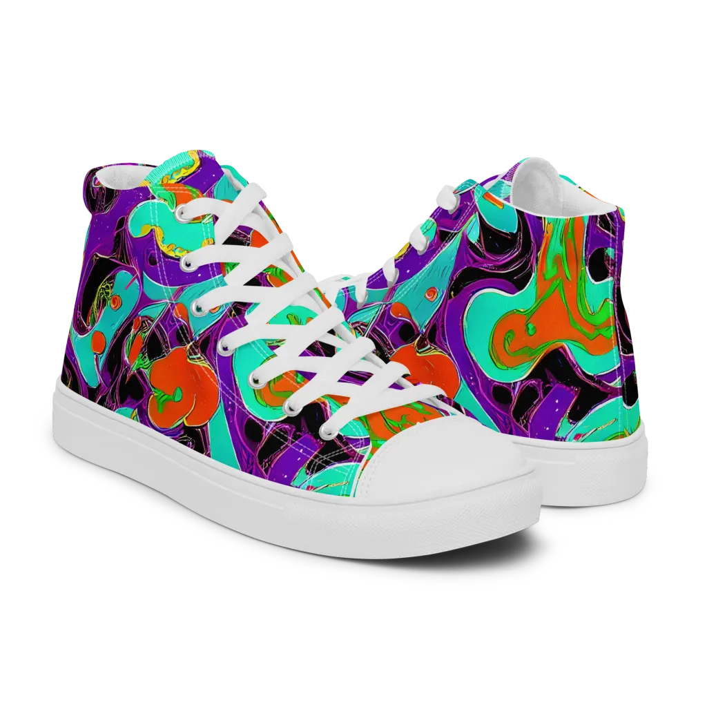 Molten Playroom on Women's High Top Canvas Shoes — Right