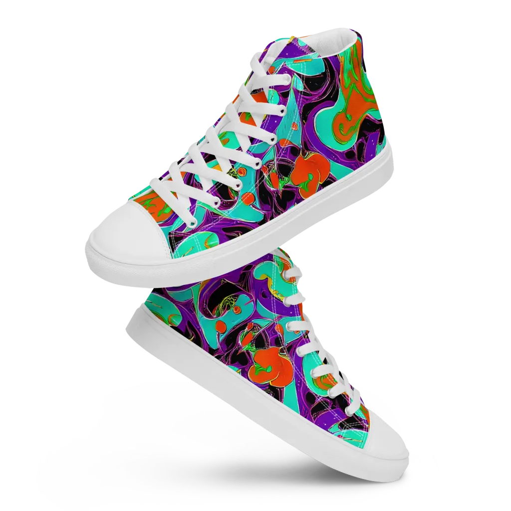 Molten Playroom on Women's High Top Canvas Shoes — Front