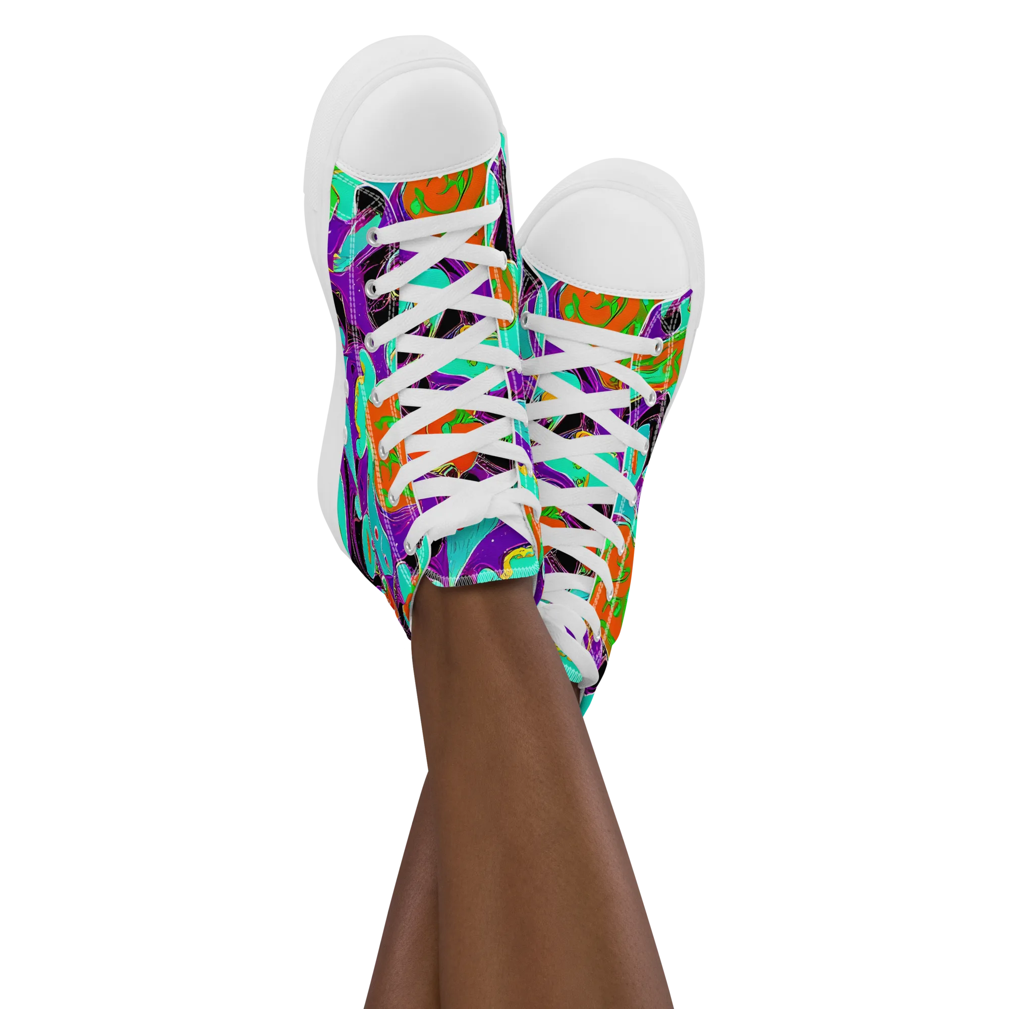 Molten Playroom on Women's High Top Canvas Shoes — Front