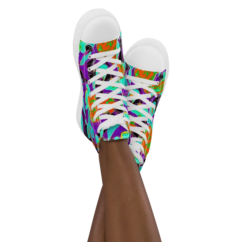 Molten Playroom on Women's High Top Canvas Shoes — Front