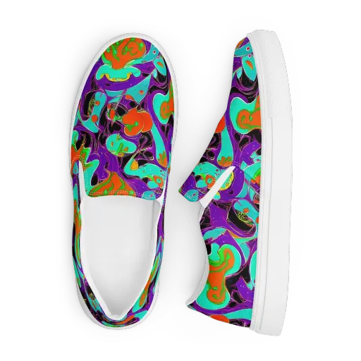 Molten Playroom on a Men's Slip-On Canvas Shoes