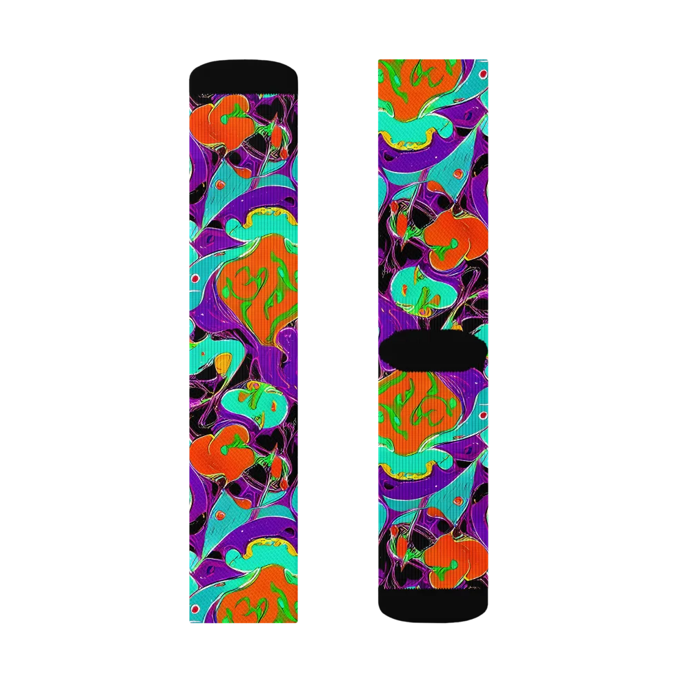 Molten Playroom on Socks — Left Sock