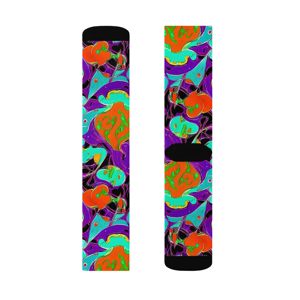Molten Playroom on Socks — Right Sock