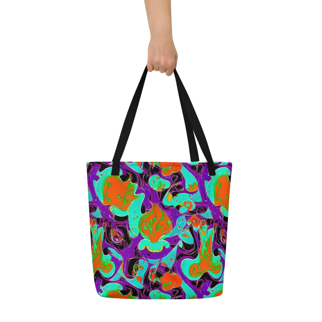 Molten Playroom on Large Tote Bag W/ Pocket — Front