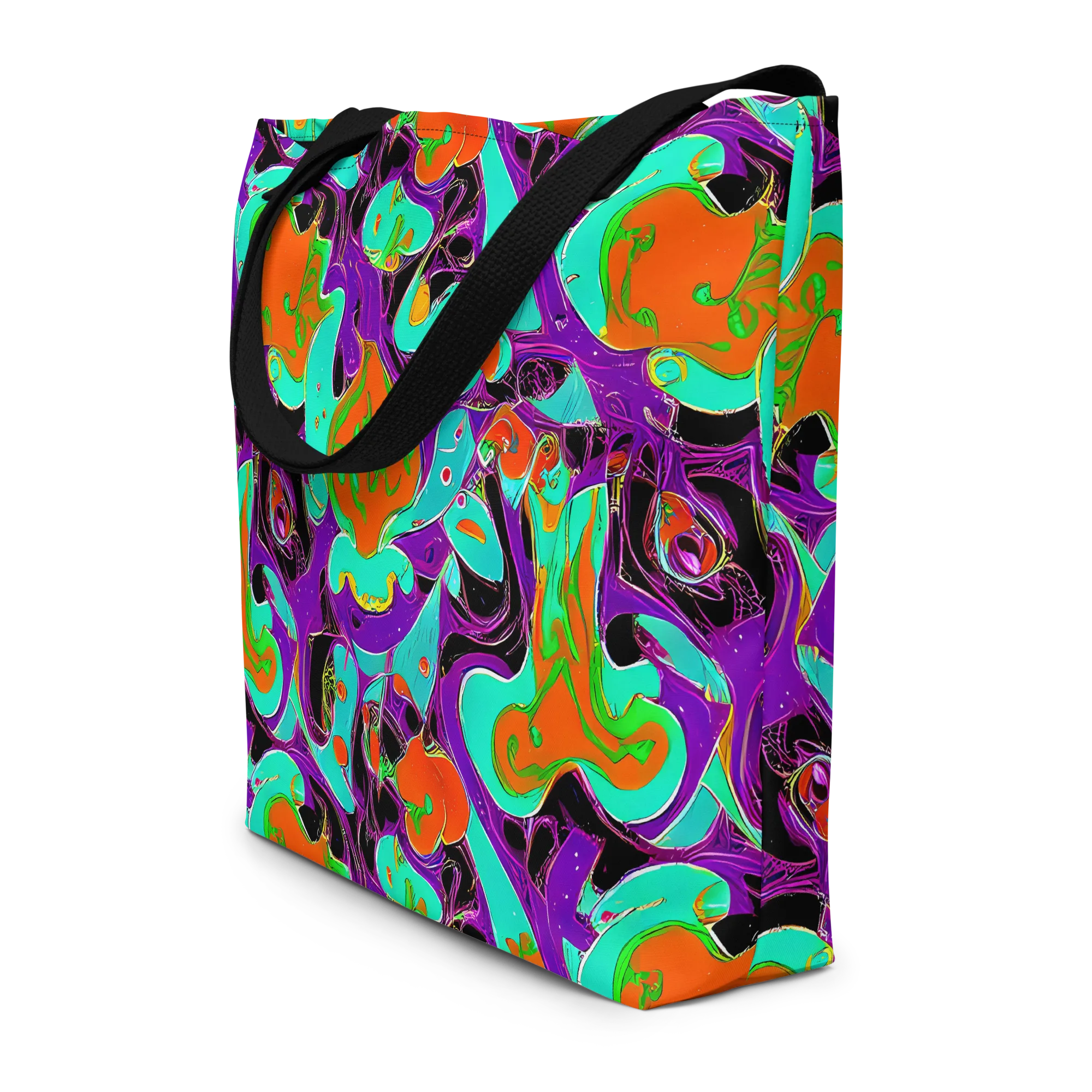 Molten Playroom on Large Tote Bag W/ Pocket — Front