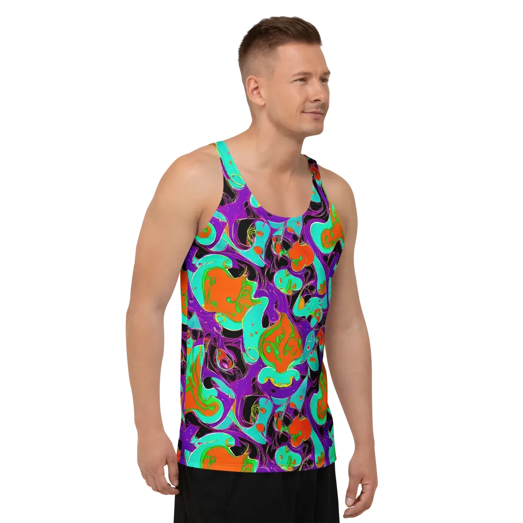 Molten Playroom on Men's Tank Top — Right Front