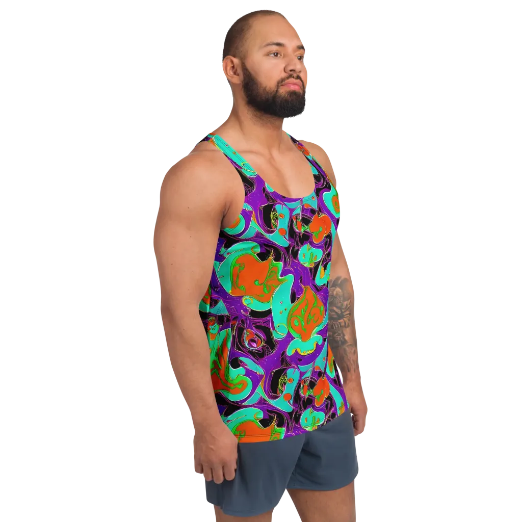 Molten Playroom on Men's Tank Top — Right Front