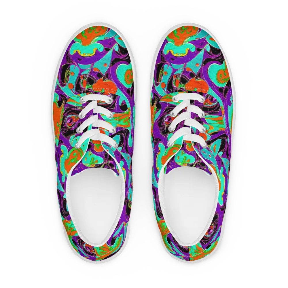 Molten Playroom on Men's Lace-Up Canvas Shoes — Front