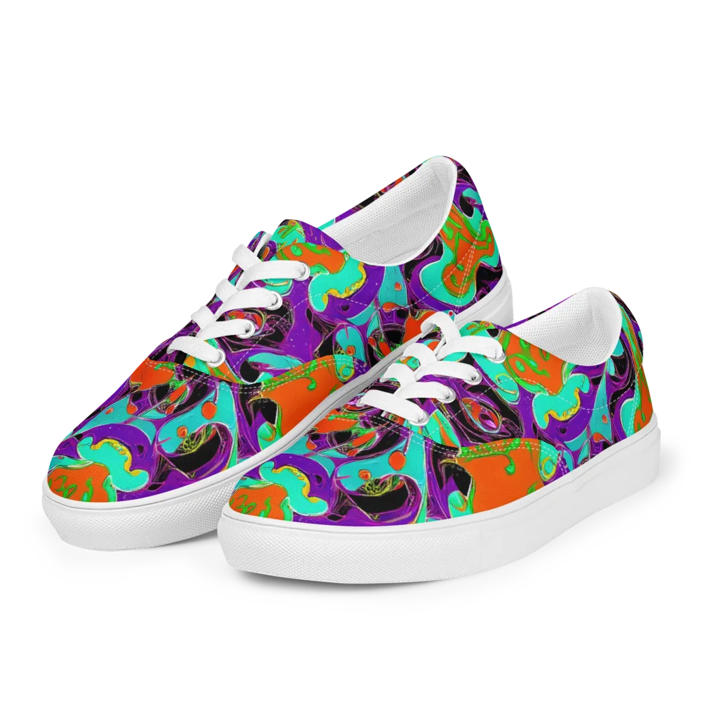Molten Playroom on Men's Lace-Up Canvas Shoes — Left Front