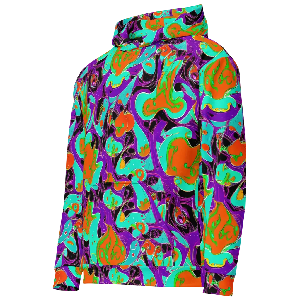 Molten Playroom on Cotton Hoodie — Left Front