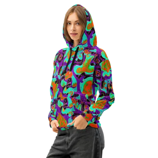 Molten Playroom on a Cotton Hoodie