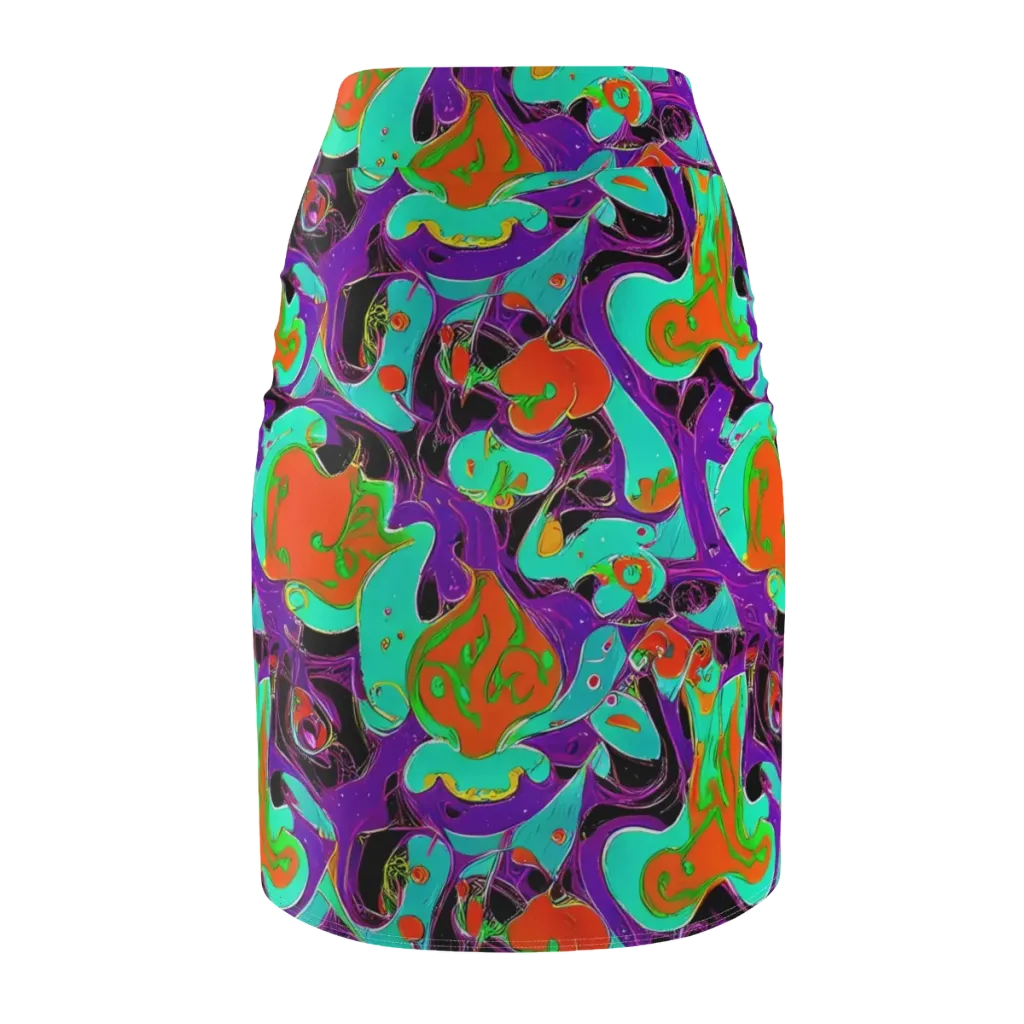 Molten Playroom on Pencil Skirt — Back