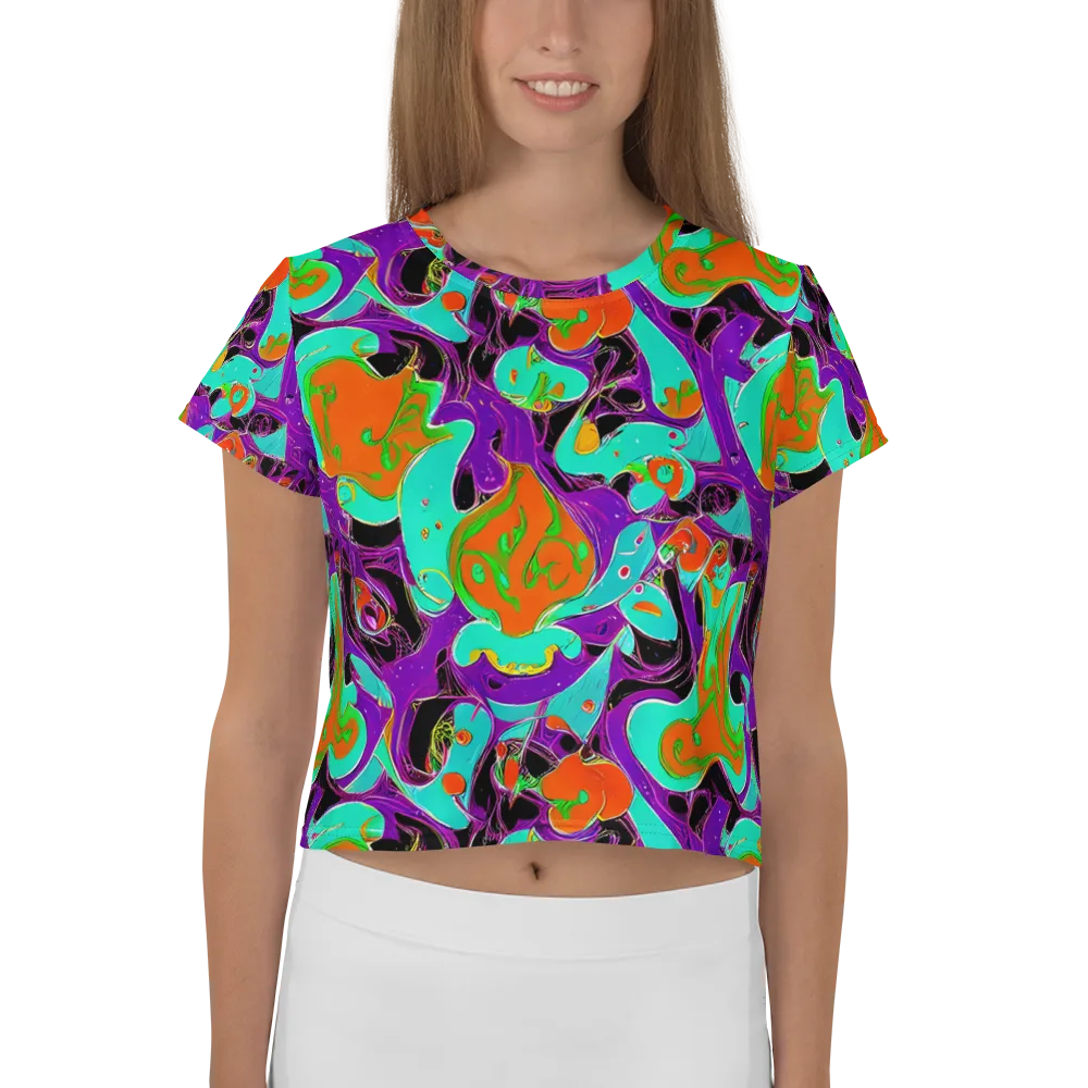 Molten Playroom on Crop Tee — Front