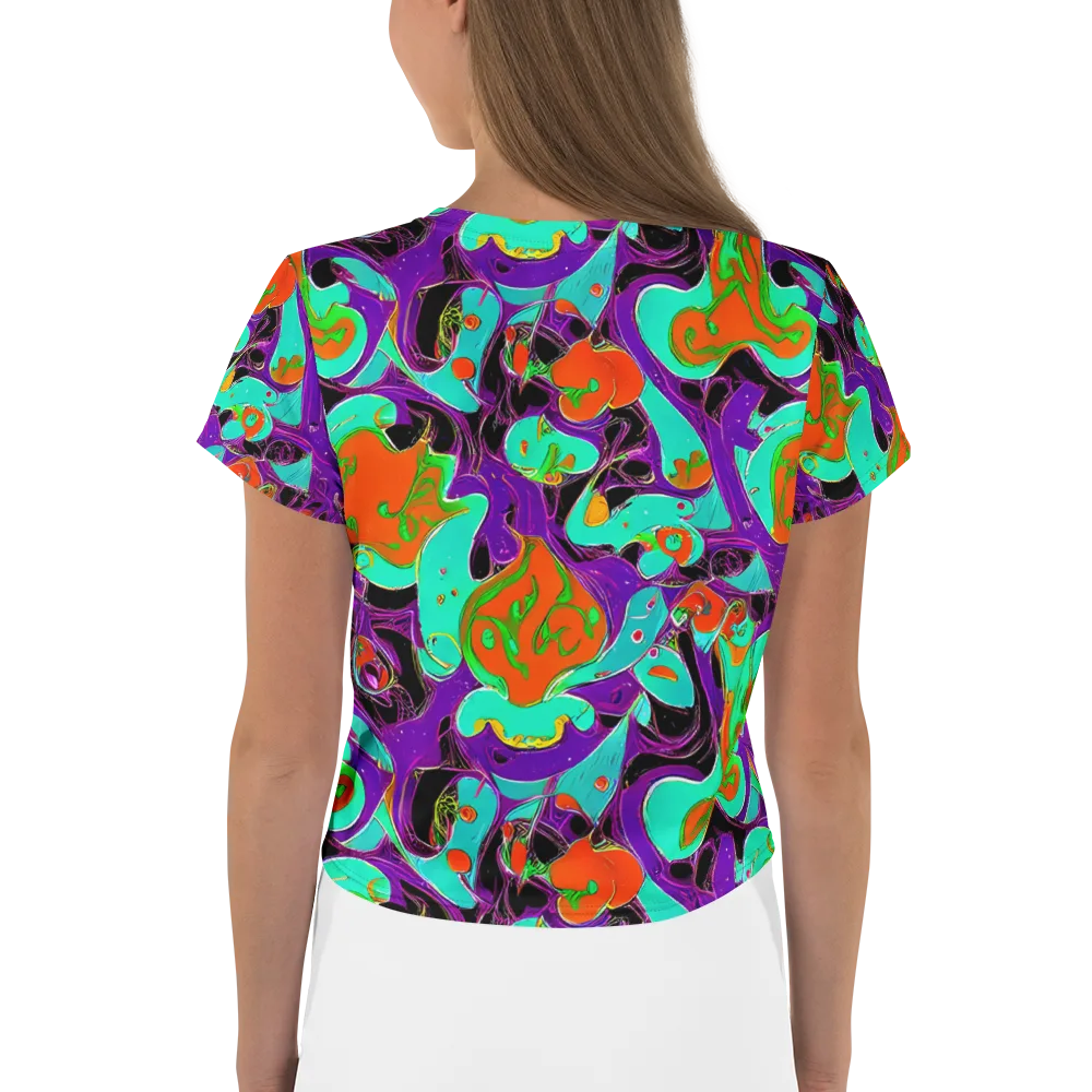 Molten Playroom on Crop Tee — Back