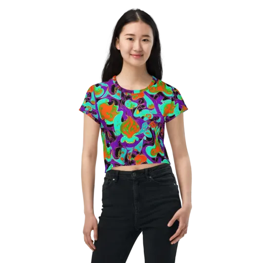 Molten Playroom on a Crop Tee