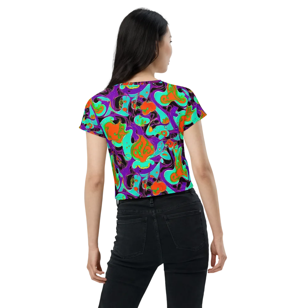 Molten Playroom on Crop Tee — Back