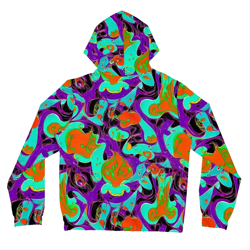 Molten Playroom on Women's Full-Zip Hoodie — Back