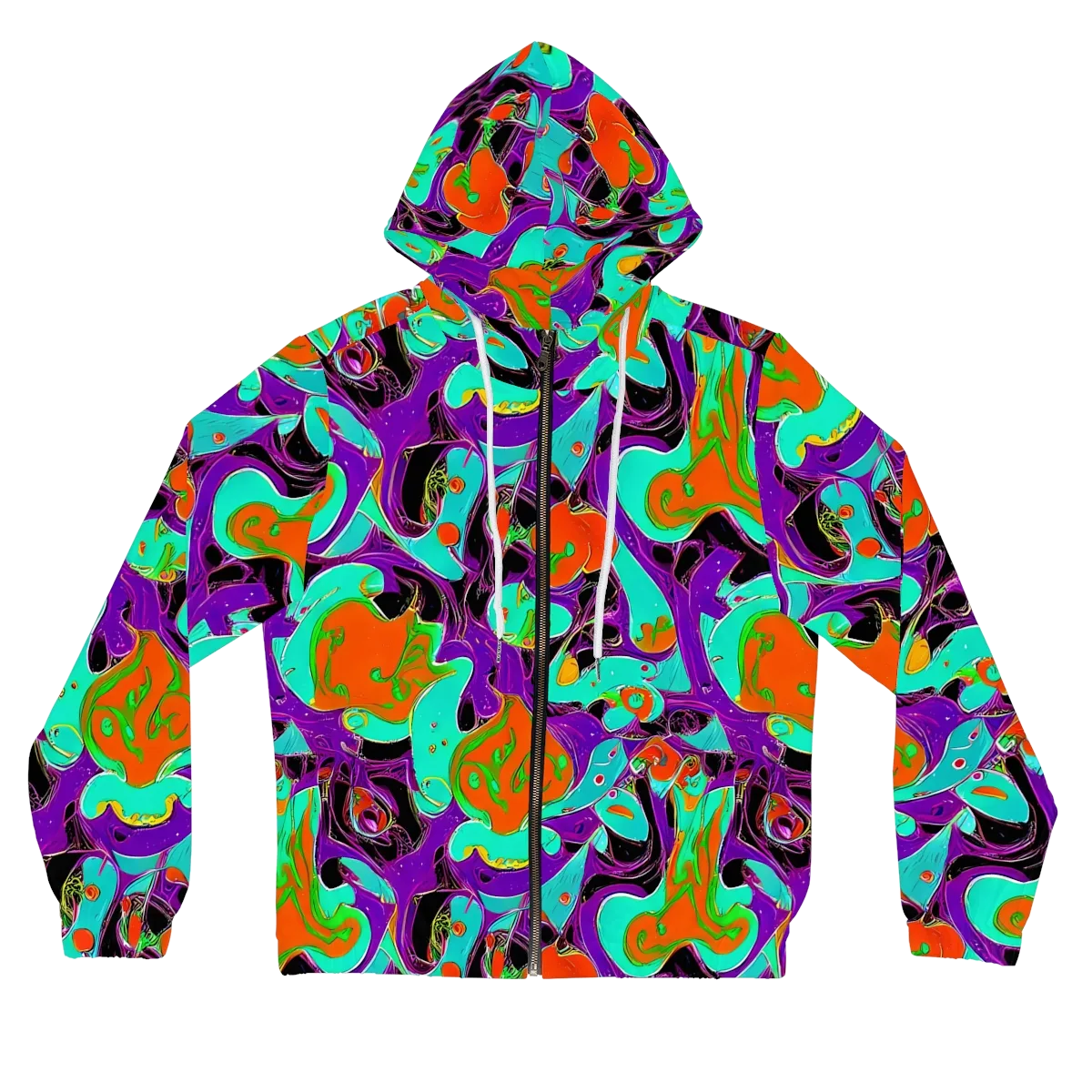 Molten Playroom on Women's Full-Zip Hoodie — Front
