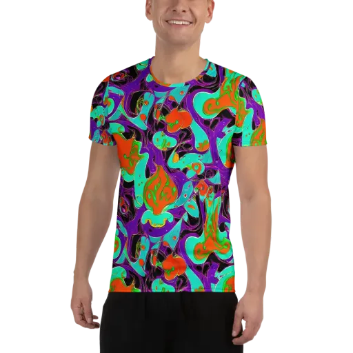 Molten Playroom on a Men's Athletic T-Shirt