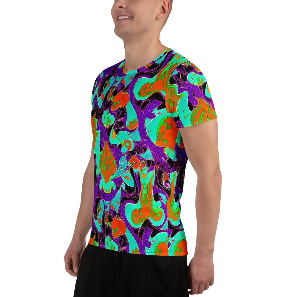Molten Playroom on Men's Athletic T-Shirt — Left