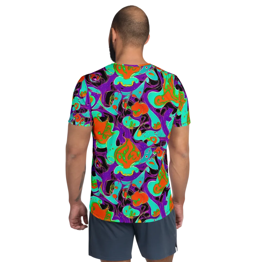 Molten Playroom on Men's Athletic T-Shirt — Back