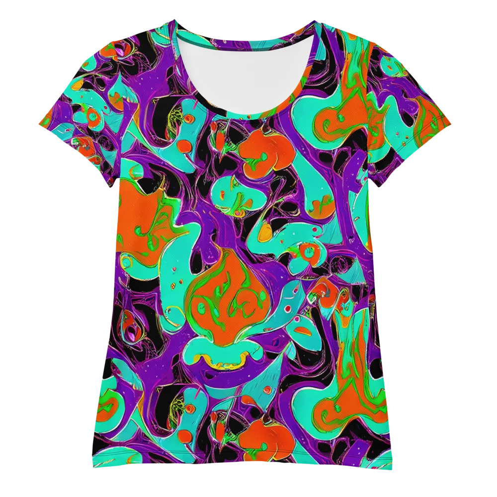 Molten Playroom on Women's Athletic T-Shirt — Front
