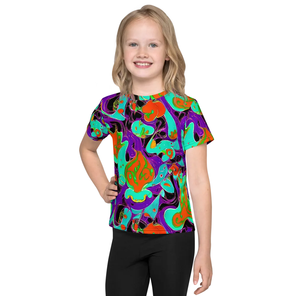 Molten Playroom on Kids Crew Neck T-Shirt — Front