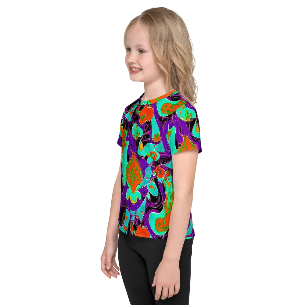 Molten Playroom on Kids Crew Neck T-Shirt — Left