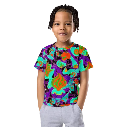 Molten Playroom on a Kids Crew Neck T-Shirt