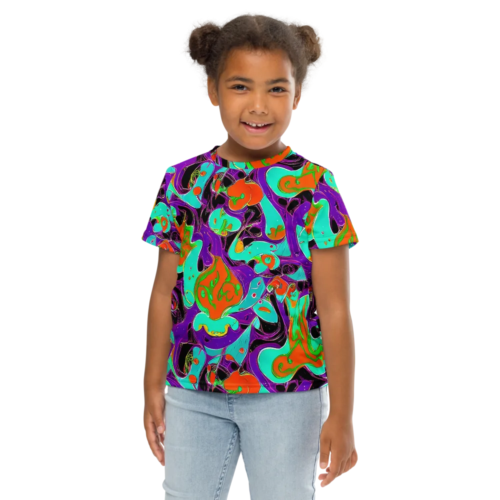 Molten Playroom on Kids Crew Neck T-Shirt — Front