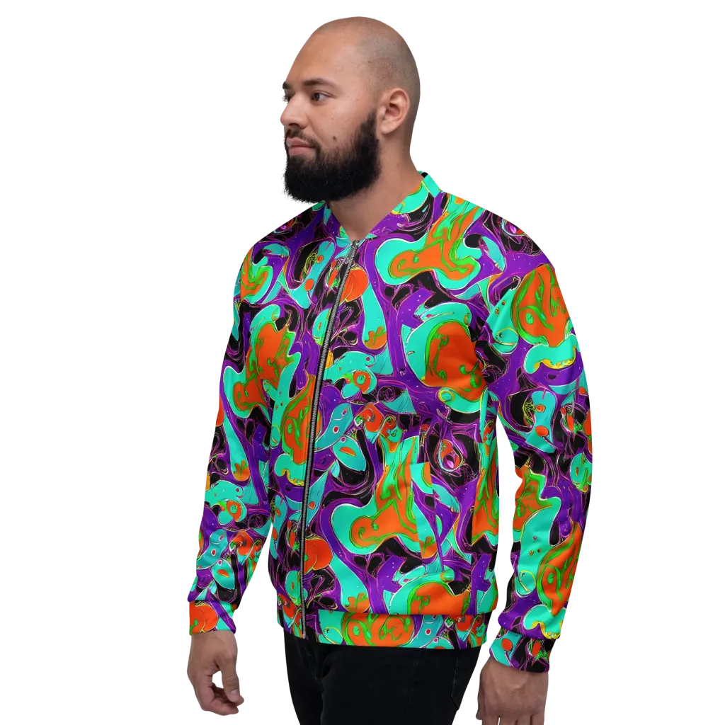 Molten Playroom on Bomber Jacket — Left