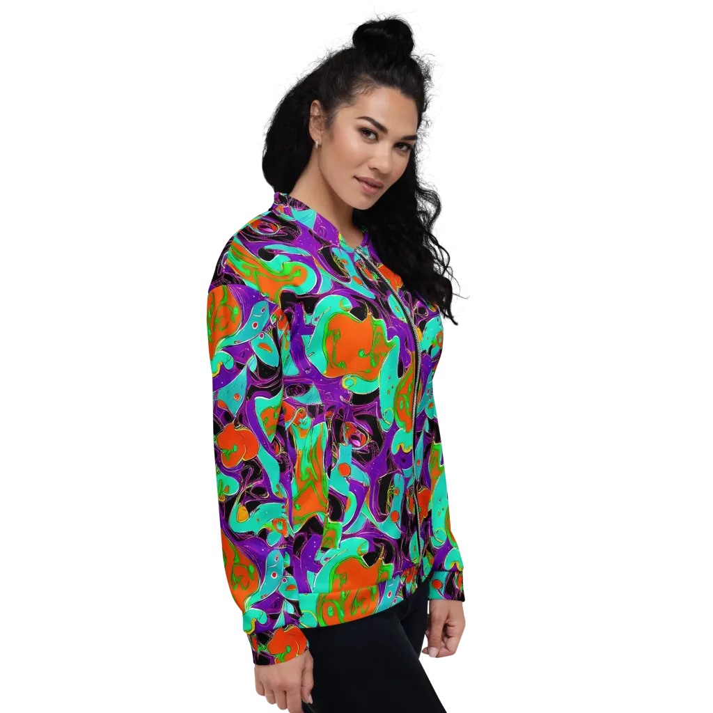 Molten Playroom on Bomber Jacket — Right