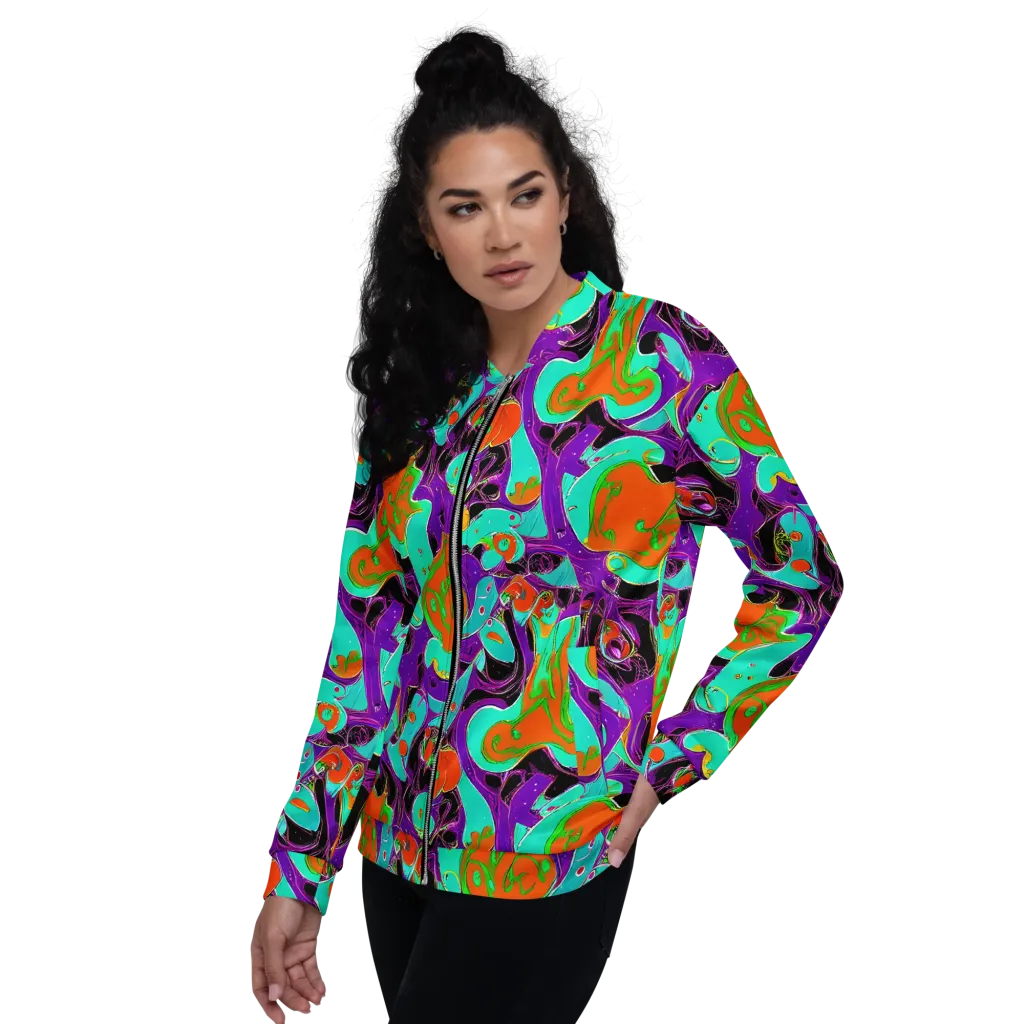 Molten Playroom on Bomber Jacket — Left