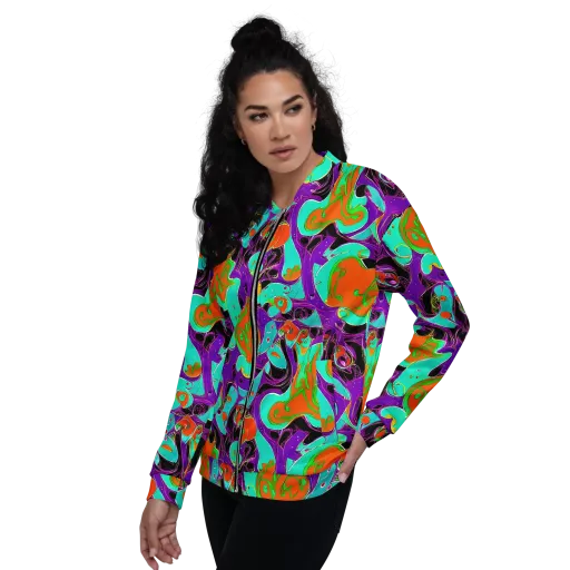 Molten Playroom on a Bomber Jacket