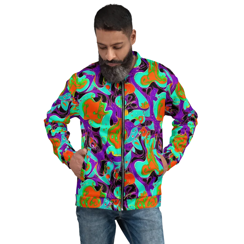 Molten Playroom on Bomber Jacket — Front