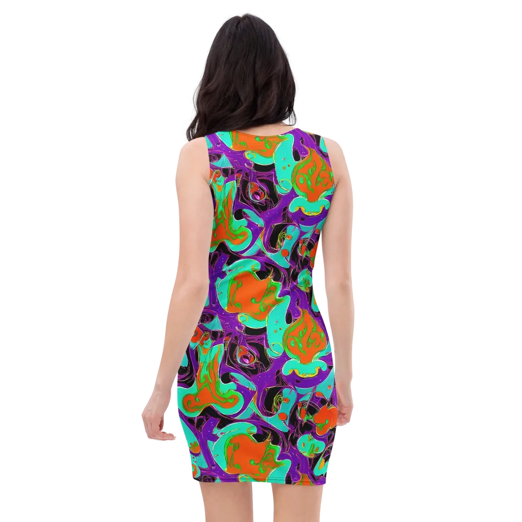 Molten Playroom on Bodycon Dress — Back