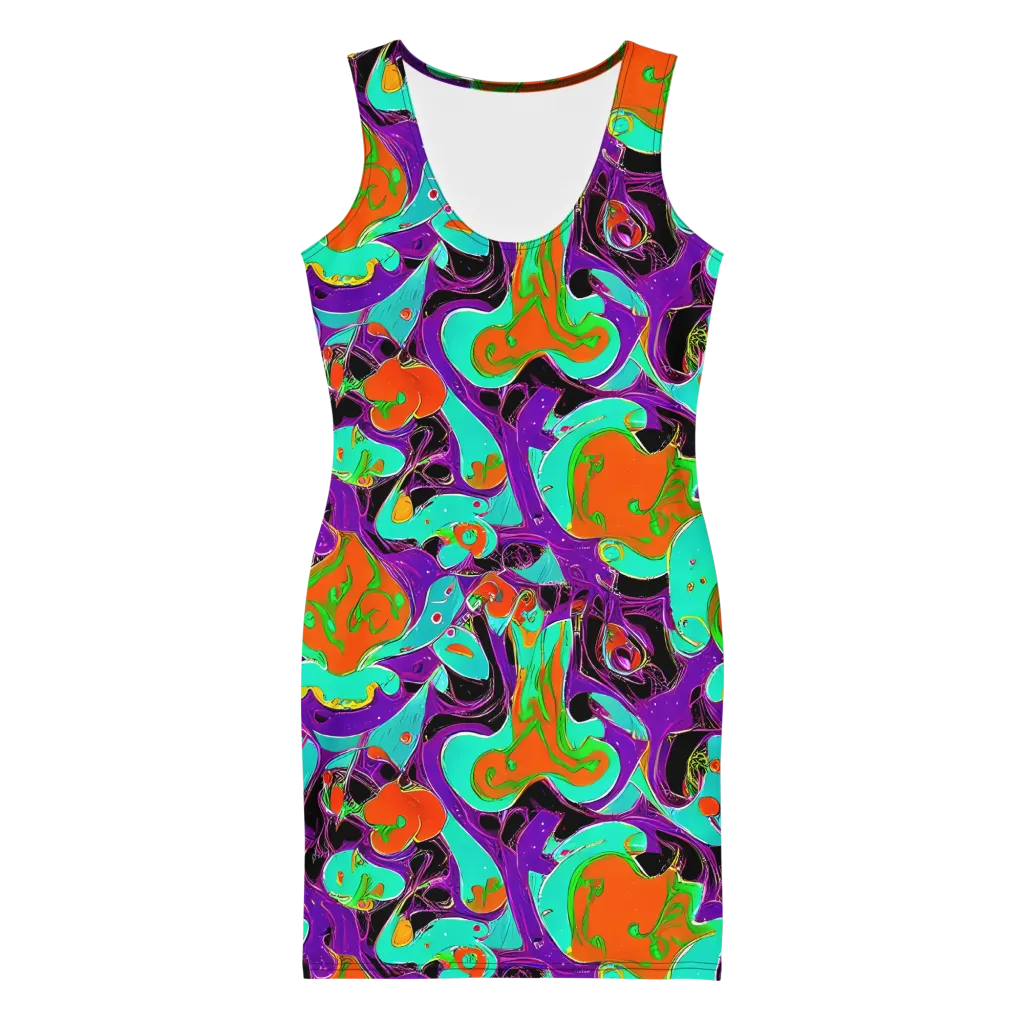Molten Playroom on Bodycon Dress — Front