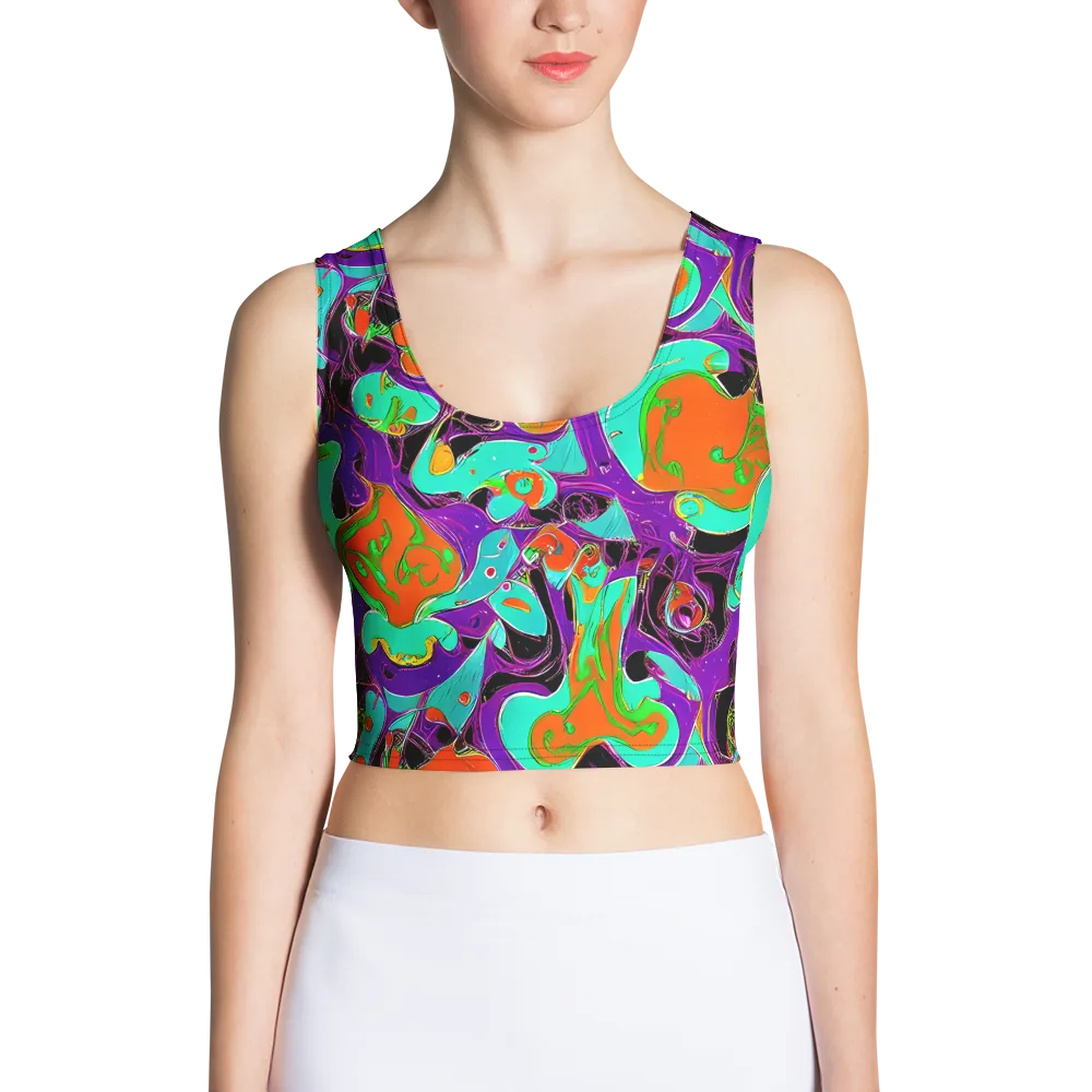 Molten Playroom on Crop Top — Front