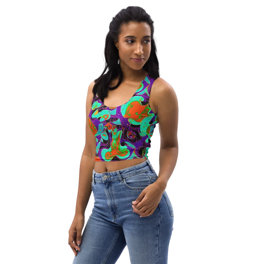 Molten Playroom on Crop Top — Left Front