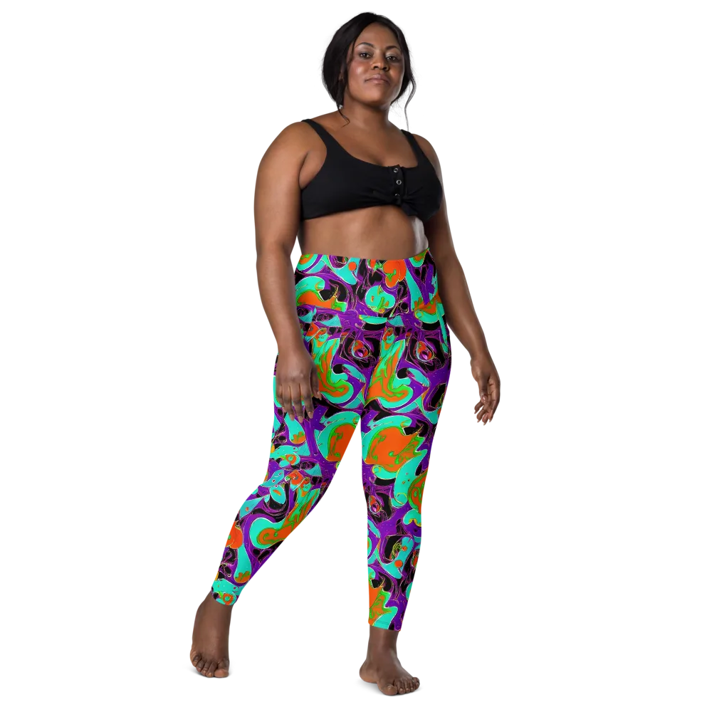 Molten Playroom on Leggings with Pockets — Front