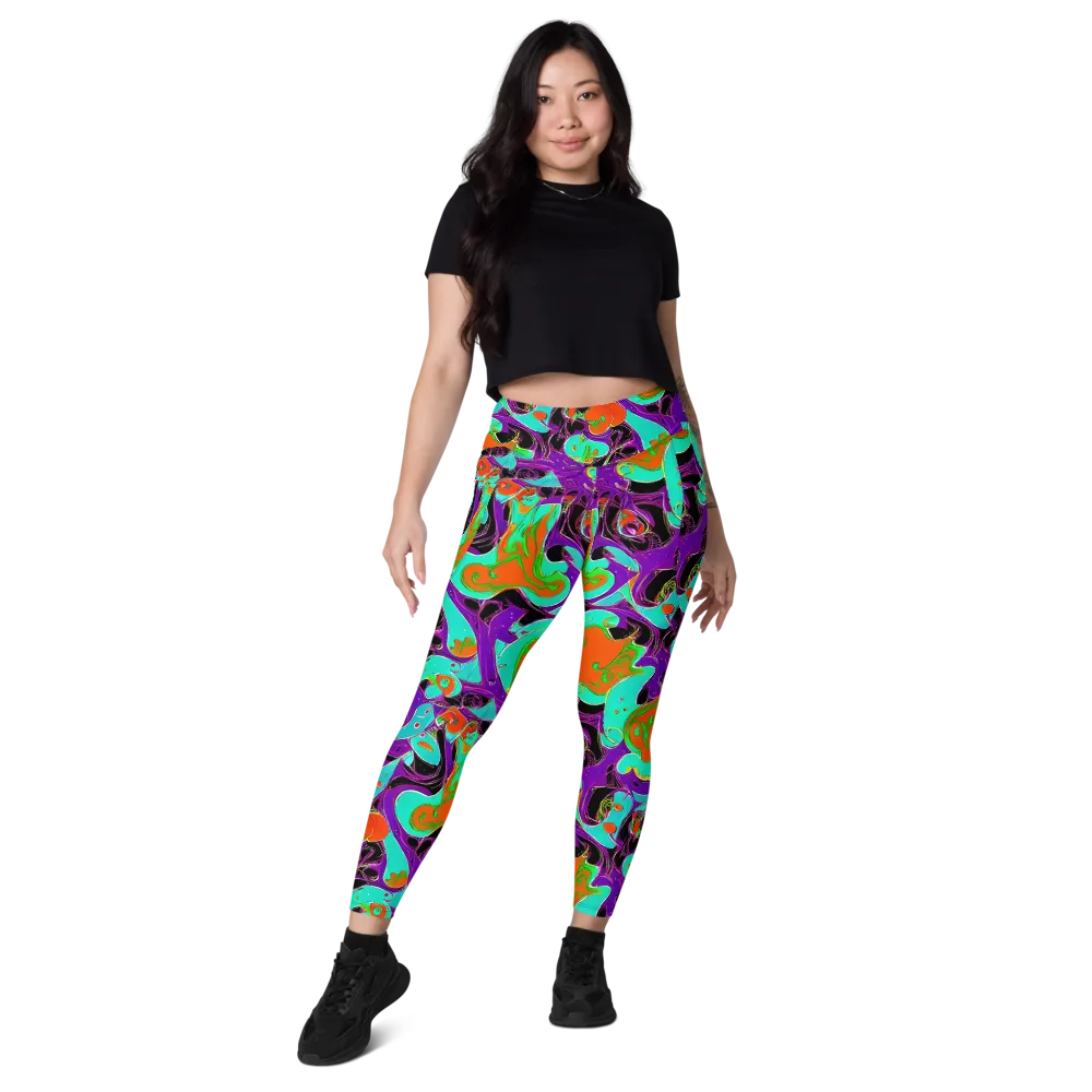 Molten Playroom on Leggings with Pockets — Front