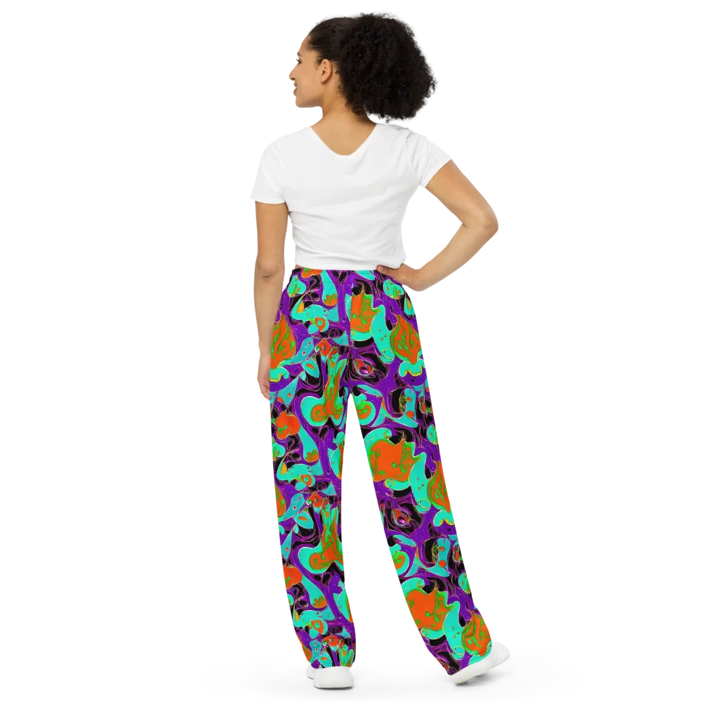 Molten Playroom on Wide-Leg Pants — Back